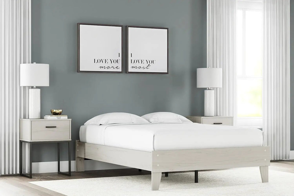 Socalle Platform Bed | Space-Saving Design | Clean-Lined Profile | Contemporary Style