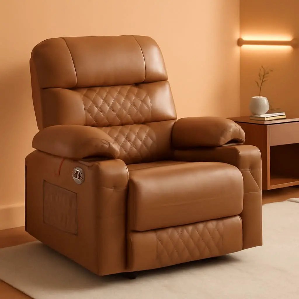 Power Recliner Chair With Heat And Vibration Saddle from PriceLows™