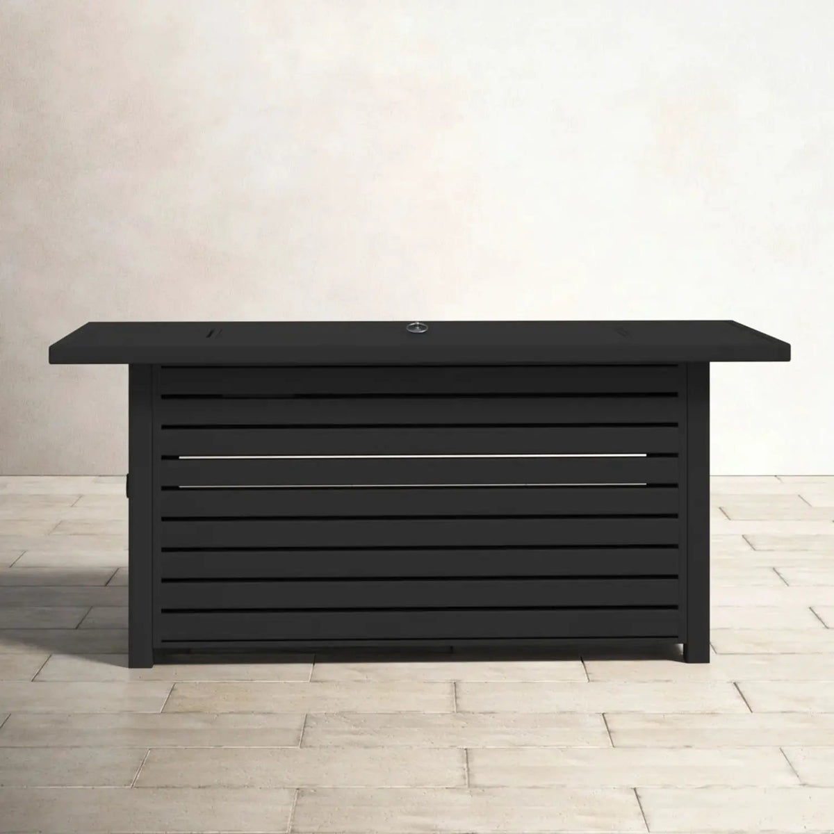 Outdoor Fire Pit Table | Propane Or Gas | Heat Resistant Glass Lid