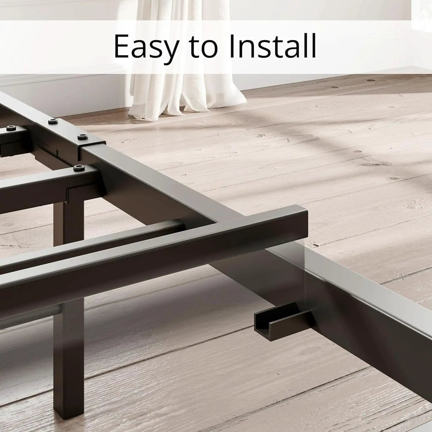 King Size Bed Frame With Storage Headboard And USB Charging Ports from PriceLows™