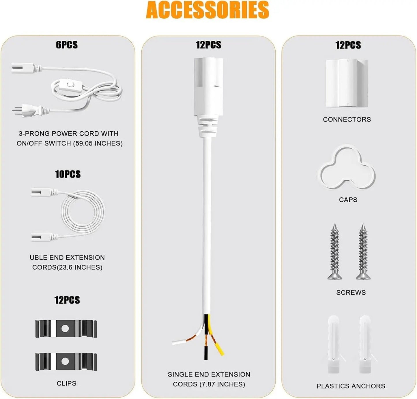 4FT LED Shop Light 6000K 50W Linkable Ceiling Fixture from PriceLows™