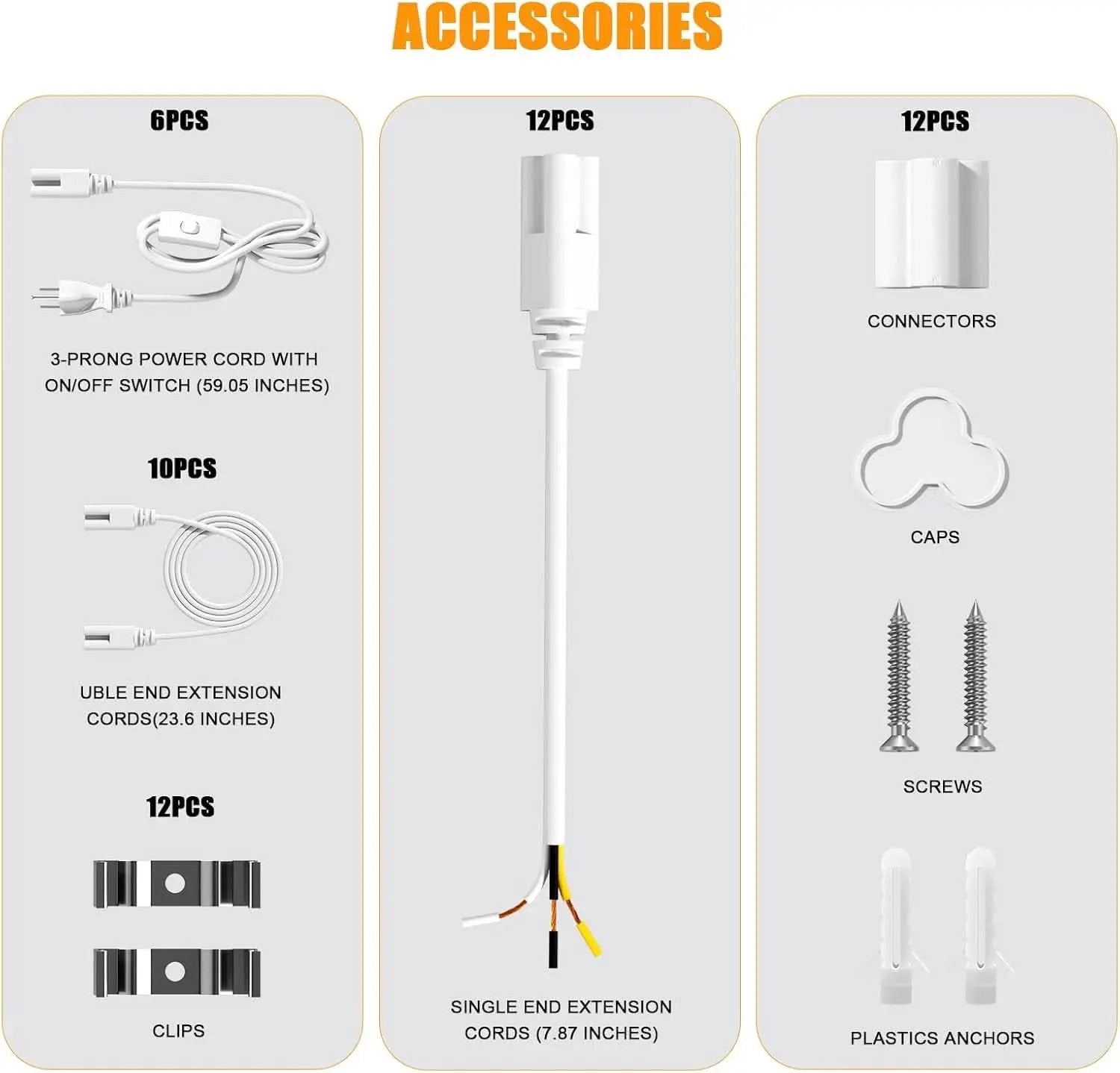 4FT LED Shop Light 6000K 50W Linkable Ceiling Fixture from PriceLows™