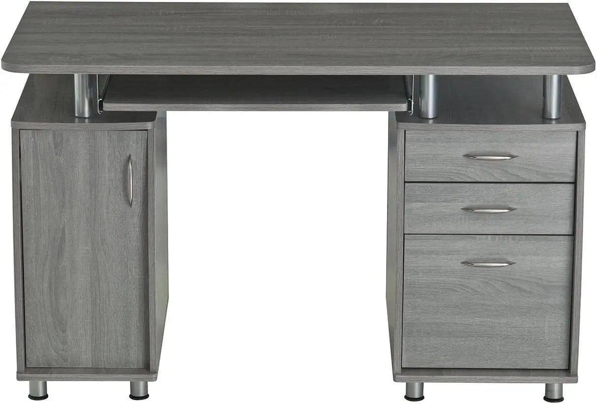 47.5 Inch Computer Desk Keyboard Tray File Cabinet from PriceLows™