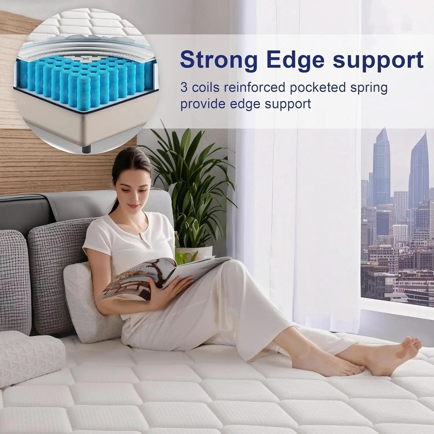 Queen Certipur Memory Foam Hybrid Edge Support Ultra Comfort Mattress Box from PriceLows™