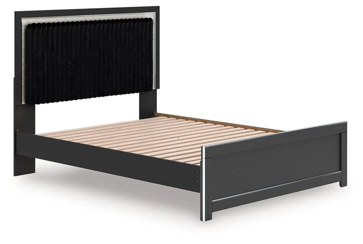 Zuraleus Upholstered Panel Platform Bed With Roll Slats | 4 Pieces | Bedroom Furniture | Bedroom
