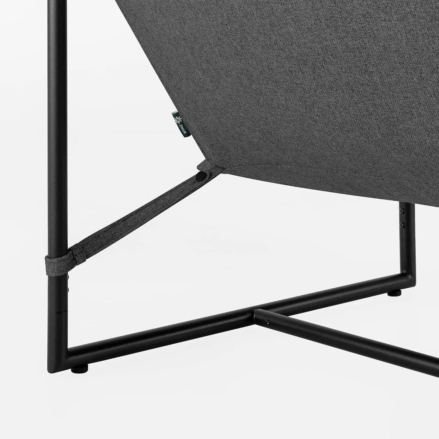 Aidan Sling Chair Dark Grey Metal Frame Shredded Foam from PriceLows™