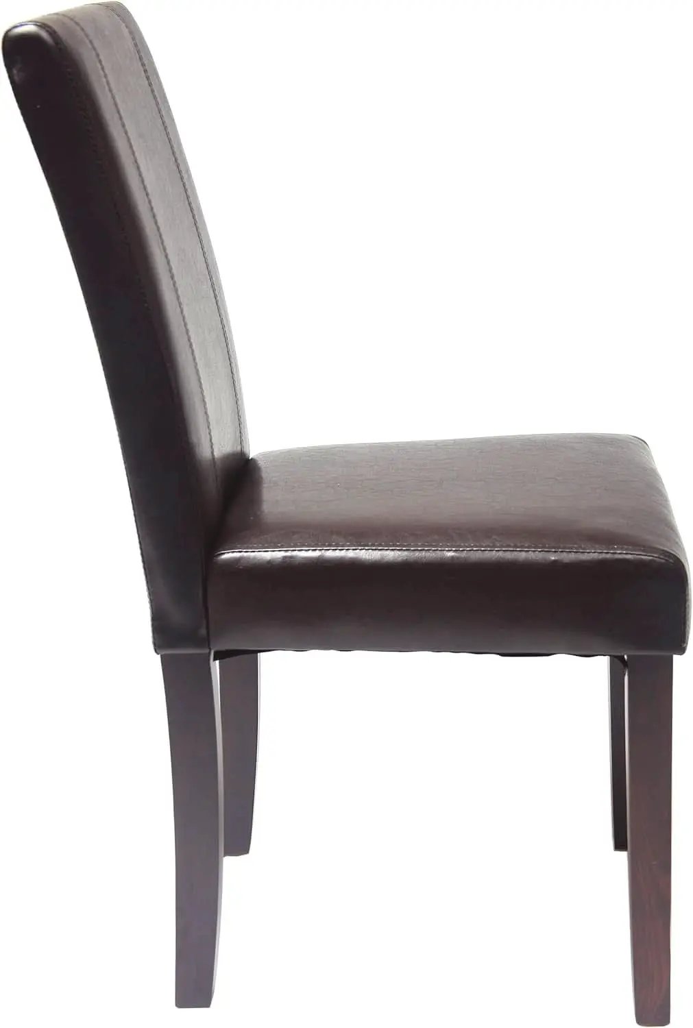 Parson Chair Set of 2 Leatherette Padded Solid Wood from PriceLows™