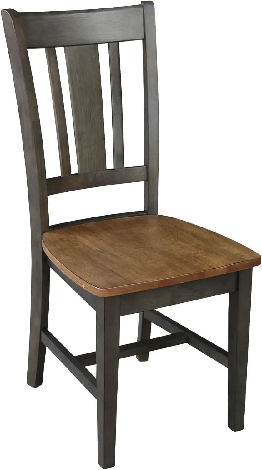 International Concepts Splatback Dining Chair Hickory Washed Coal from PriceLows™
