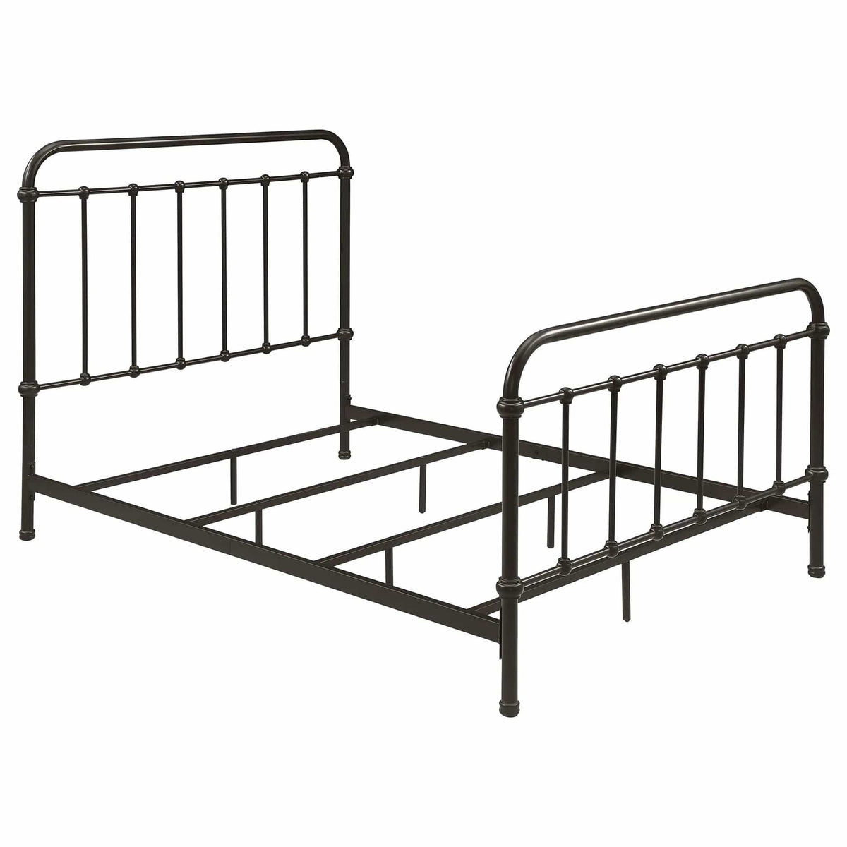 Livingston Metal Full Open Frame Bed Dark | 57.5 x 81.5 x 51.5 in | Metal | Bronze