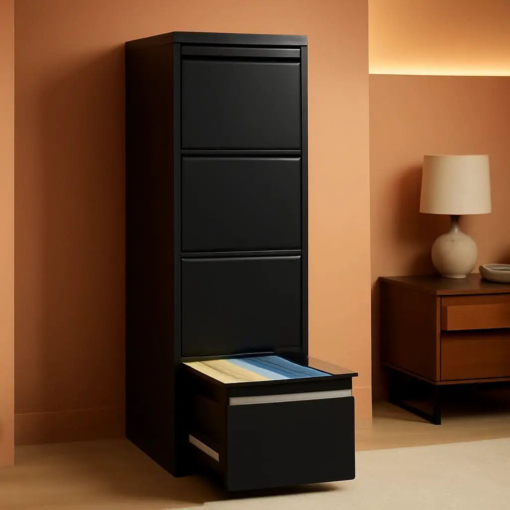 Metal 5 Drawer Vertical File Cabinet With Lock For A4 Letter Legal from PriceLows™