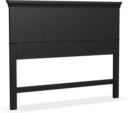 Stylish Black Queen Headboard with Raised Panel Design from PriceLows™