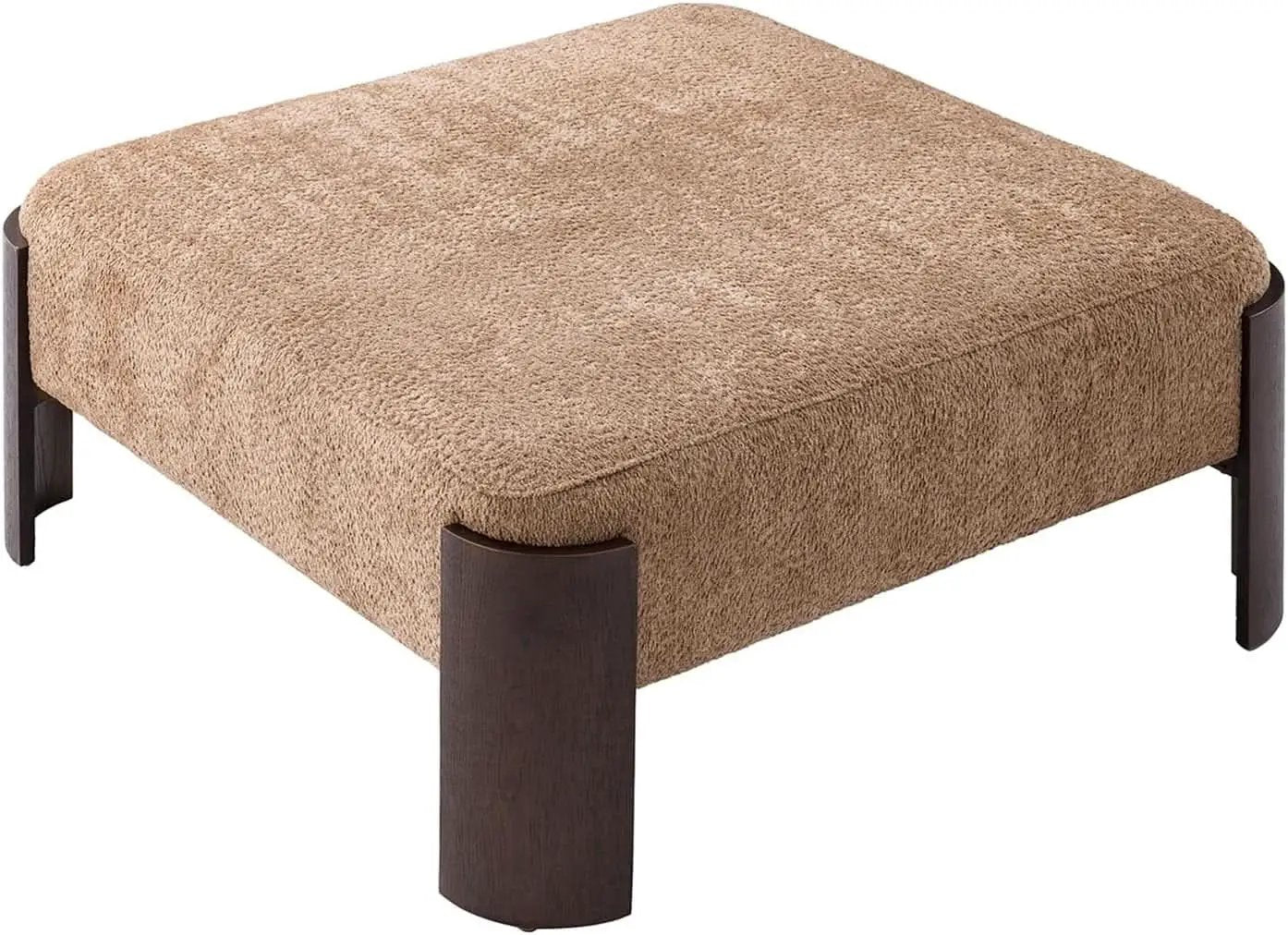 Forty Inch Super Soft Chenille Ottoman Coffee Table Sand from PriceLows™