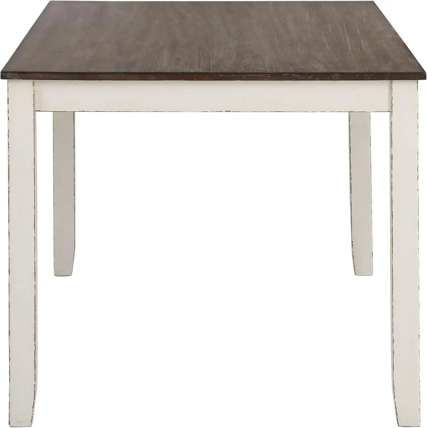 Seven Piece Rectangular Dining Table Set Two Tone Finish from PriceLows™