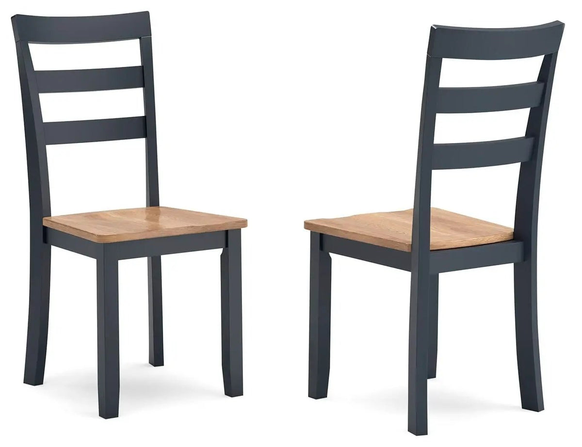 Gesthaven Dining Room Side Chairs | Set Of 2 | Casual Relaxed Style | Natural Wood Tone