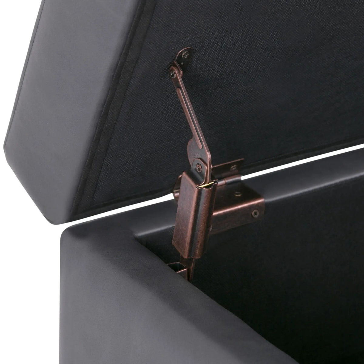 Oregon Contemporary Storage Ottoman Bench | Serving Tray | Lift Open Lid | Child Safety Hinge