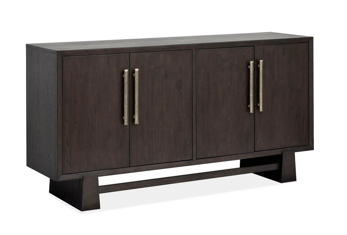 Tauren Buffet | 18 x 66 x 34 in | Oak Veneer & Wood | Coffee Bean