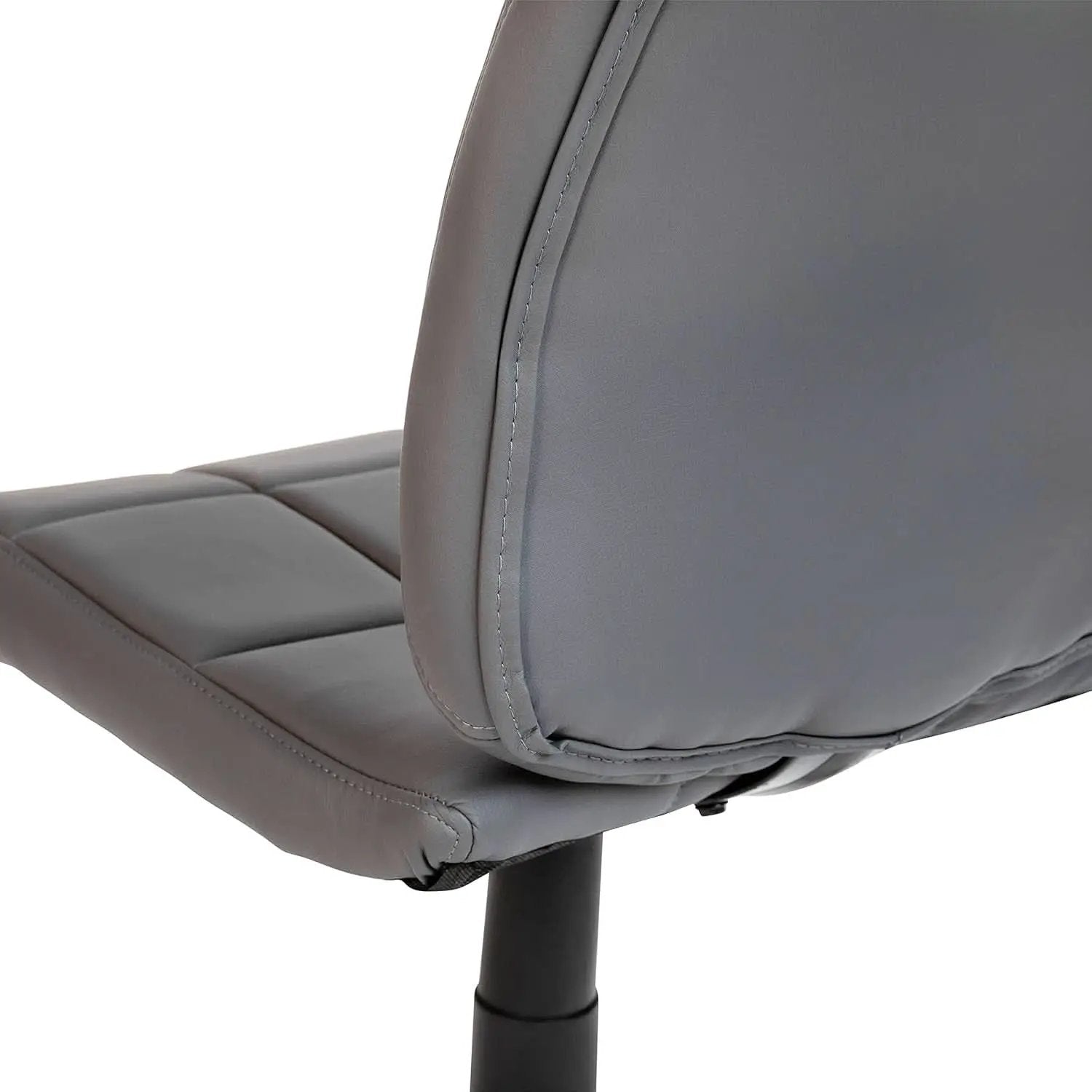 Clayton Mid Back Swivel Task Chair Gray Vinyl Upholstery from PriceLows™