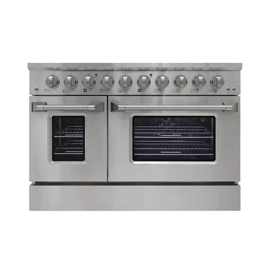 48-Inch Stainless Steel 5-Burner Dual Fuel Range With Convection Oven | 48 Inch | 5-Burner | Gas Range