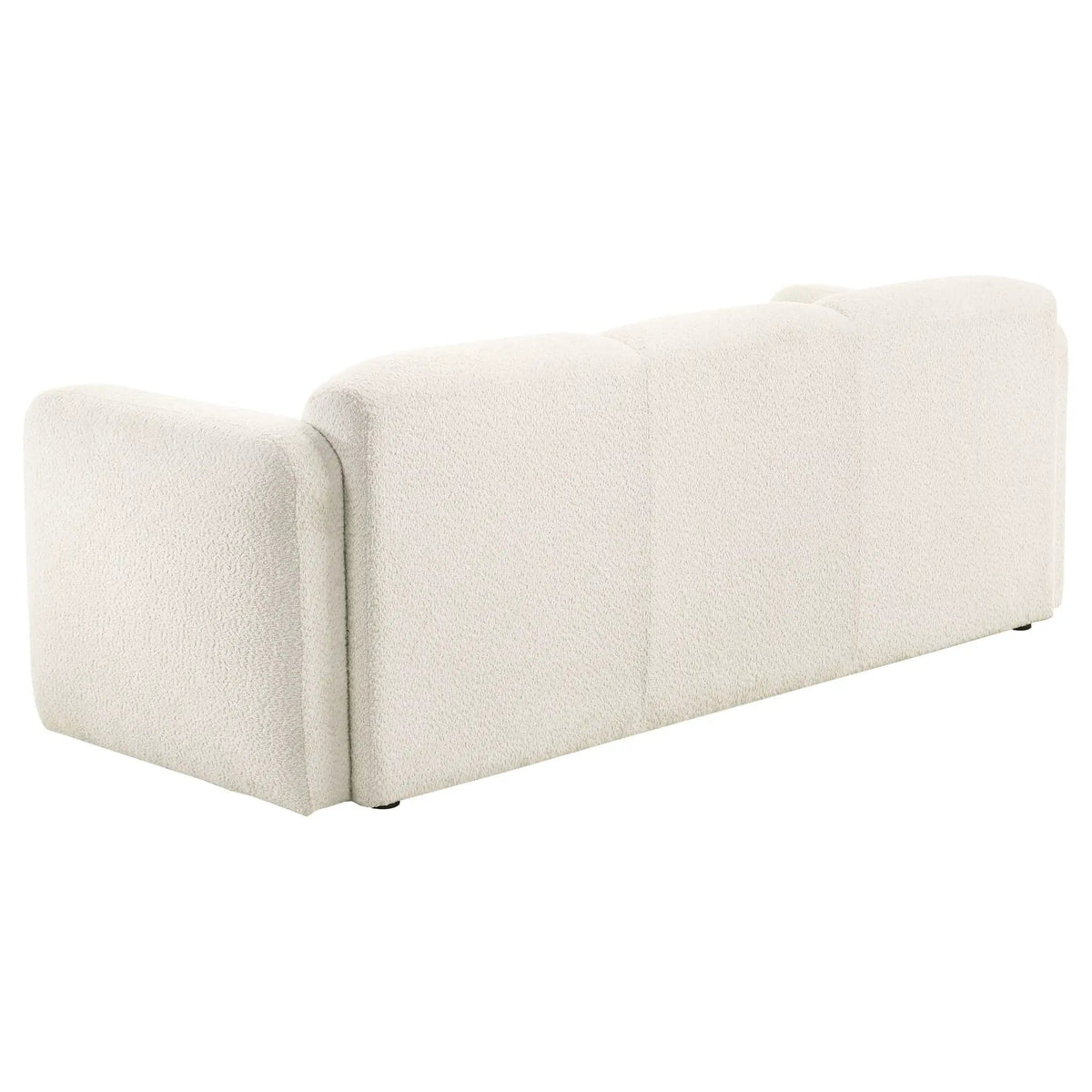 Dorset 2-piece Upholstered Round Track Arm Sofa Set | 2-Piece Set | Fabric | White
