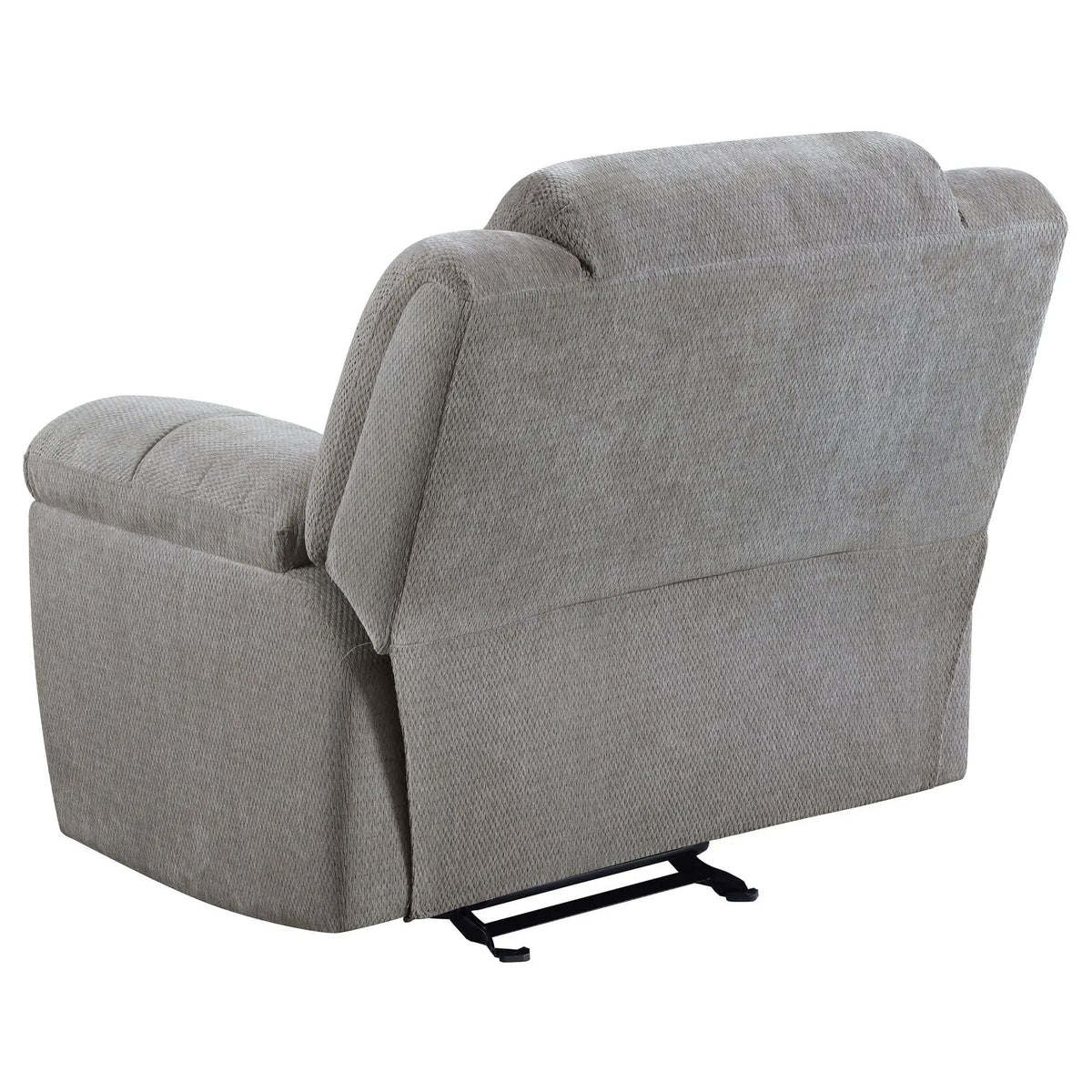 Sebring Upholstered Glider Recliner Chair With Manual Recline And Smooth Gliding | 43.75 x 40.5 x 41.75 in | Chenille & Fabric | Gray