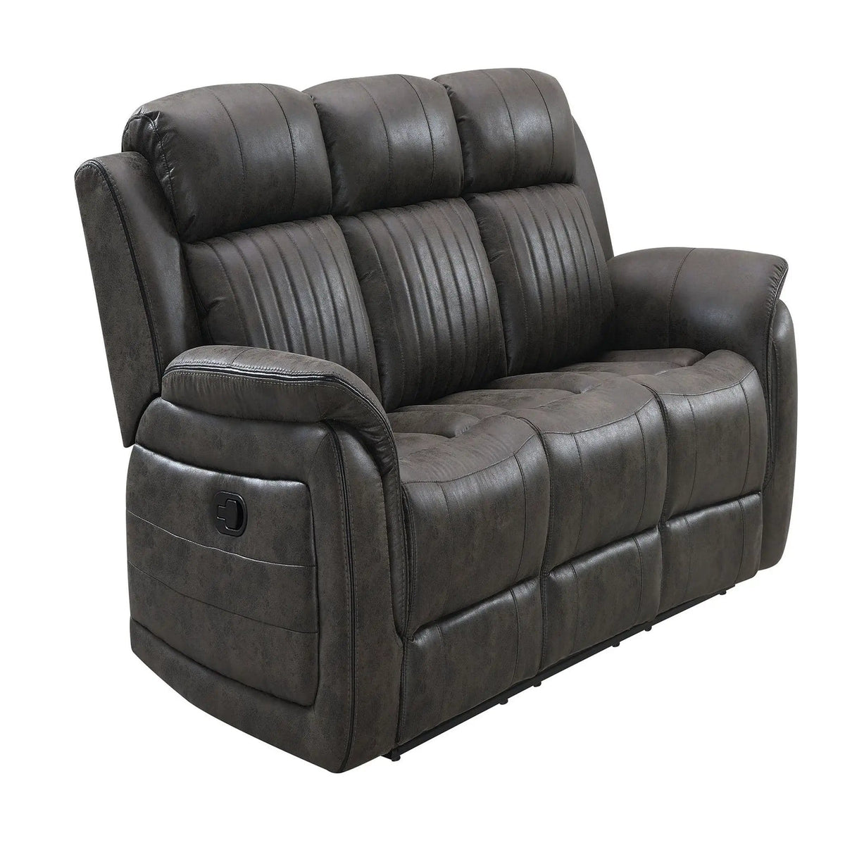Steban Transitional Style Living Room Set Reclining Sofa & Loveseat | Reclining Sofa & Loveseat | Fabric | Living Room