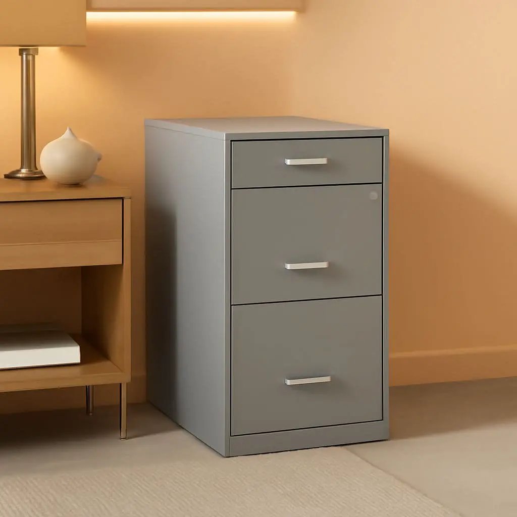 Space Solutions 18In Deep File Cabinet Arctic Silver from PriceLows™