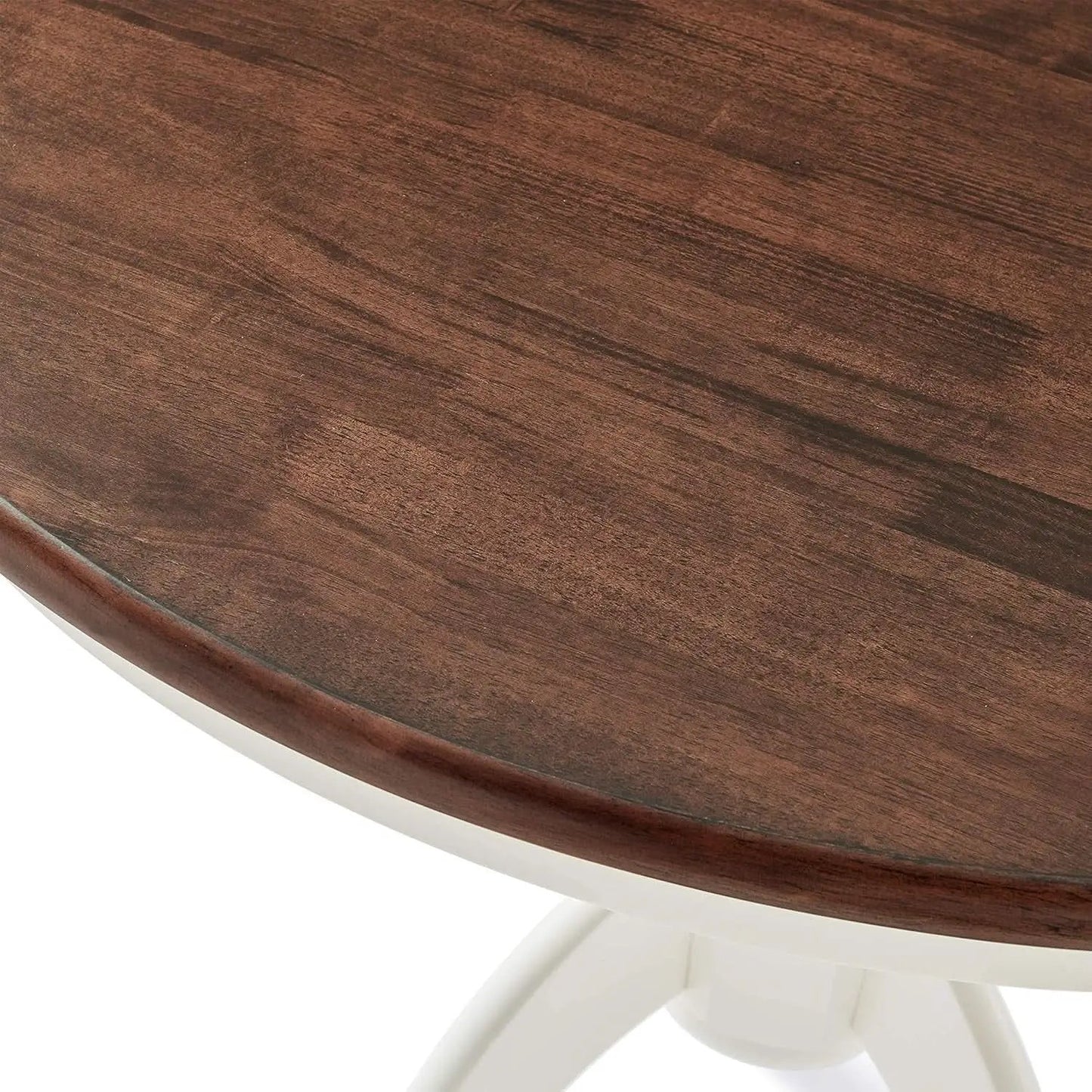 Round Dining Table Set Distressed White Five Piece Set from PriceLows™