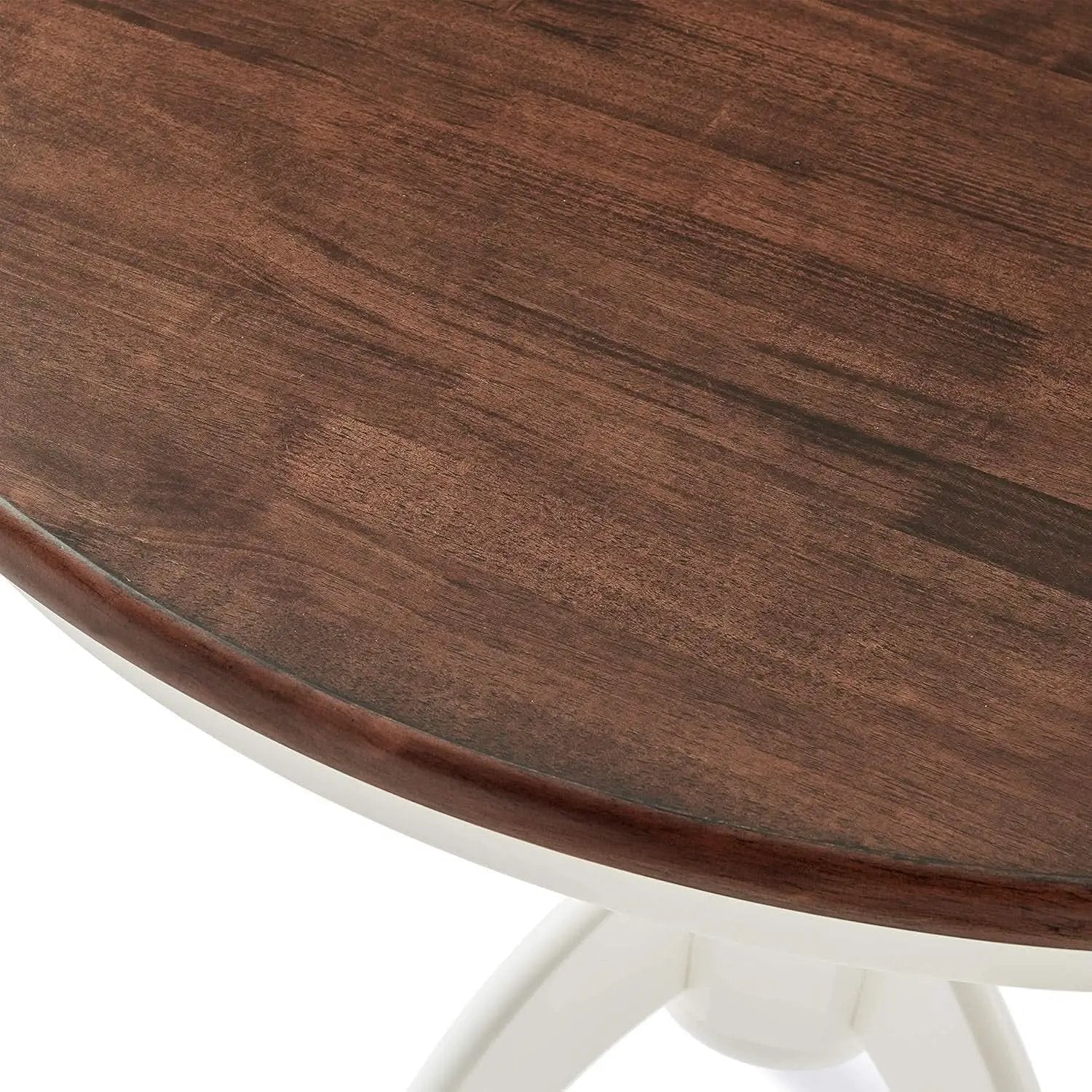 Round Dining Table Set Distressed White Five Piece Set from PriceLows™