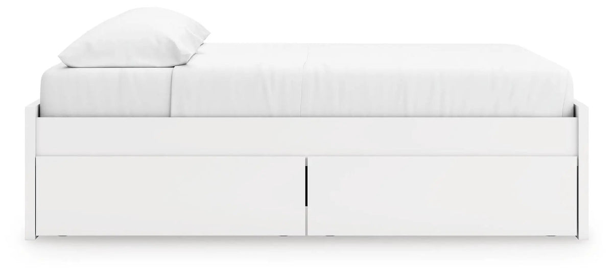 Platform Bed | Four Storage Drawers | Clean Minimal Design
