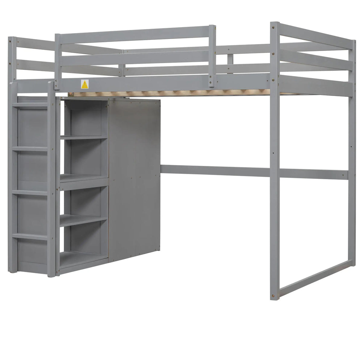Loft Bed | Built In Wardrobe | Storage Shelves | Led Lighting