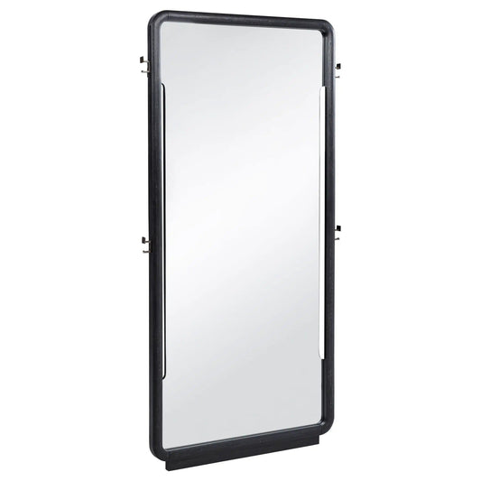 Leandro 76-inch Full Length Floor Mirror Burnished | 38.75 x 1.75 x 76.25 in | Home Furniture | Black
