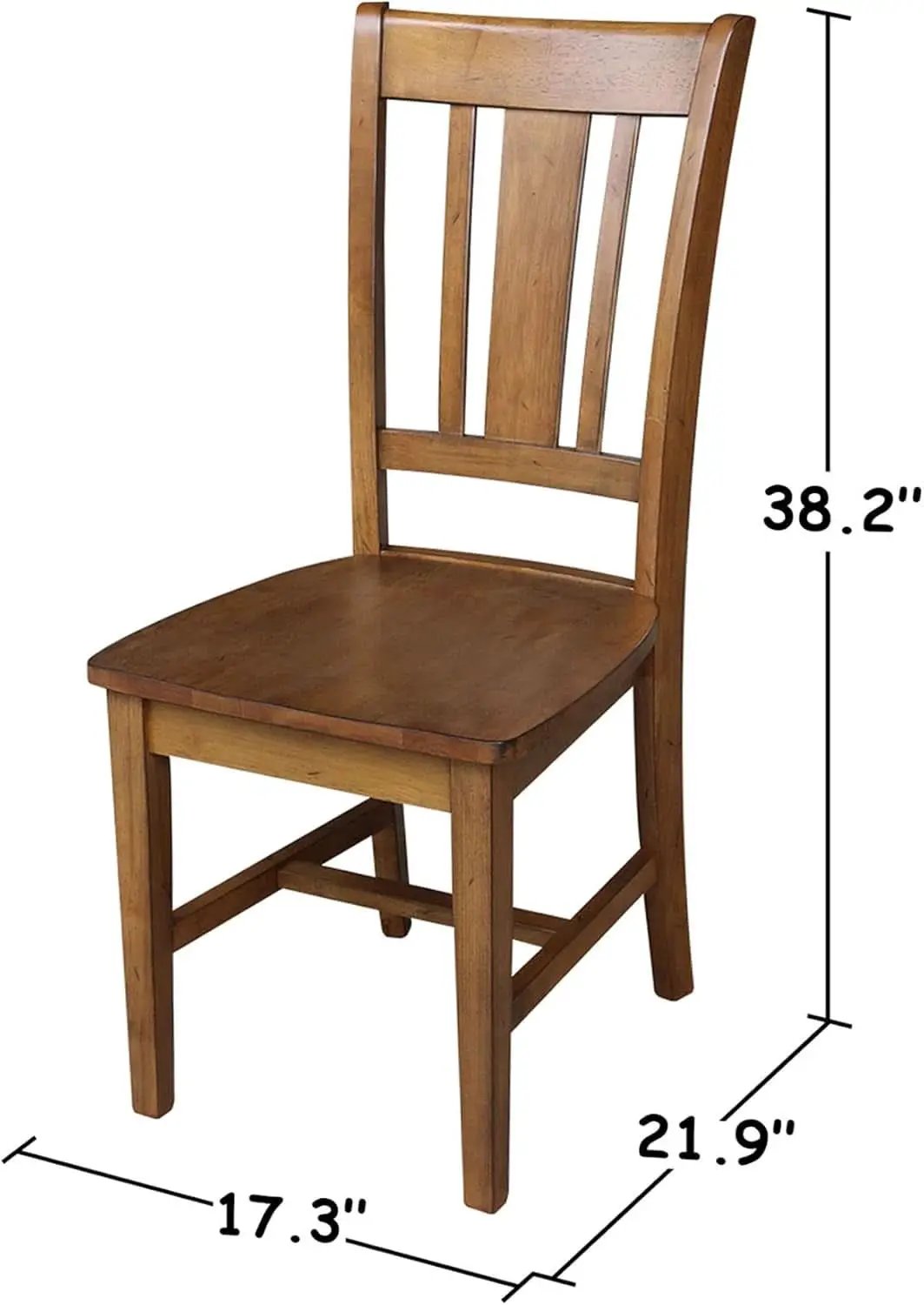 International Concepts San Remo Pecan Parawood Dining Chair from PriceLows™