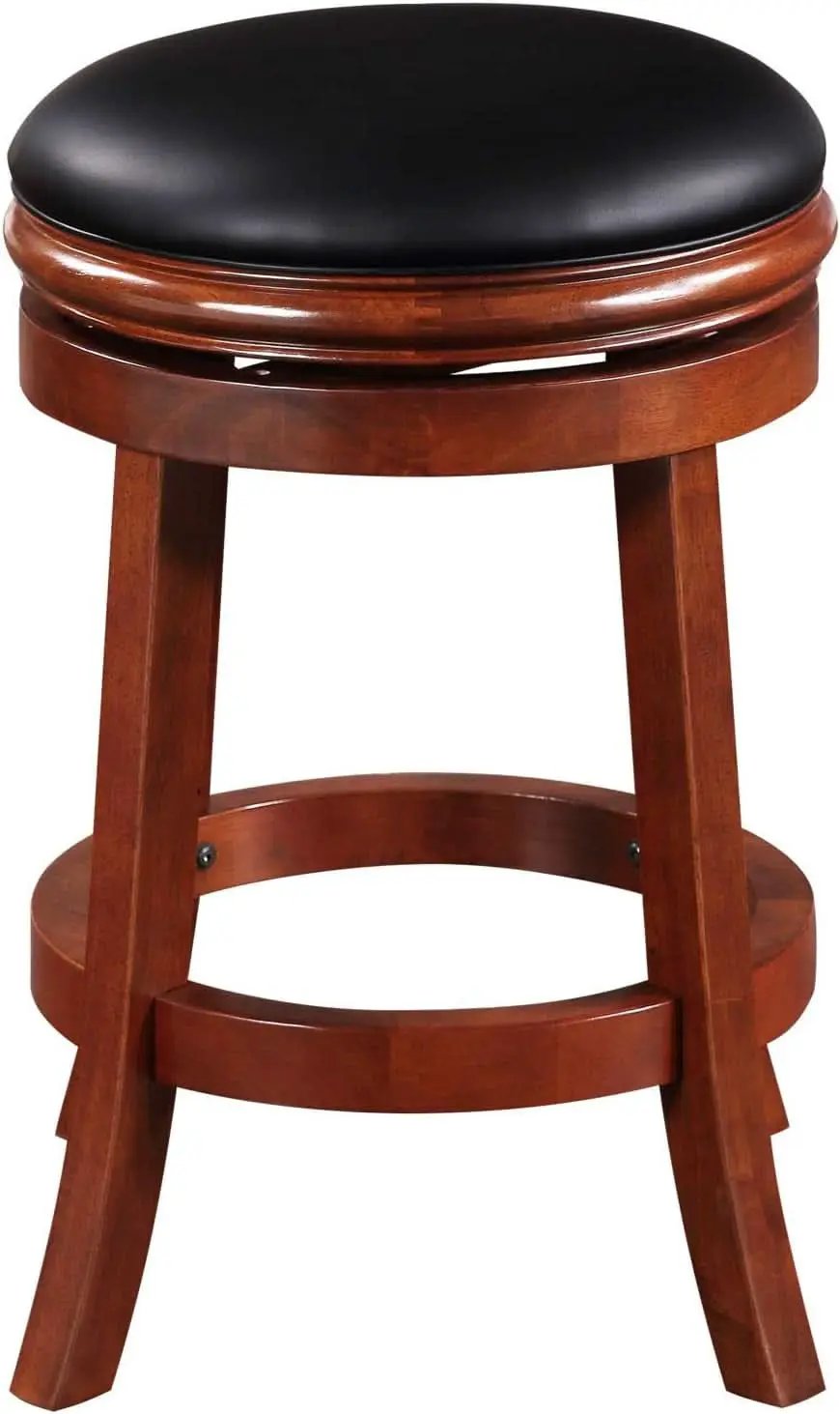 Backless Counter Height Bar Stool 24 Inch Cherry Color from PriceLows™