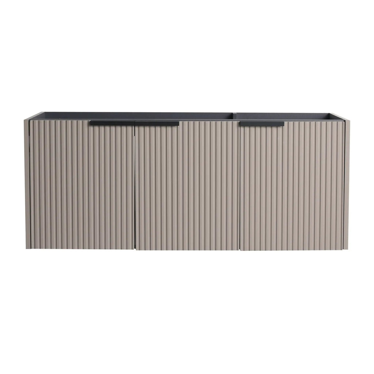 Wall Mounted Bathroom Vanity | Soft Close Doors | Wavy Door Panels