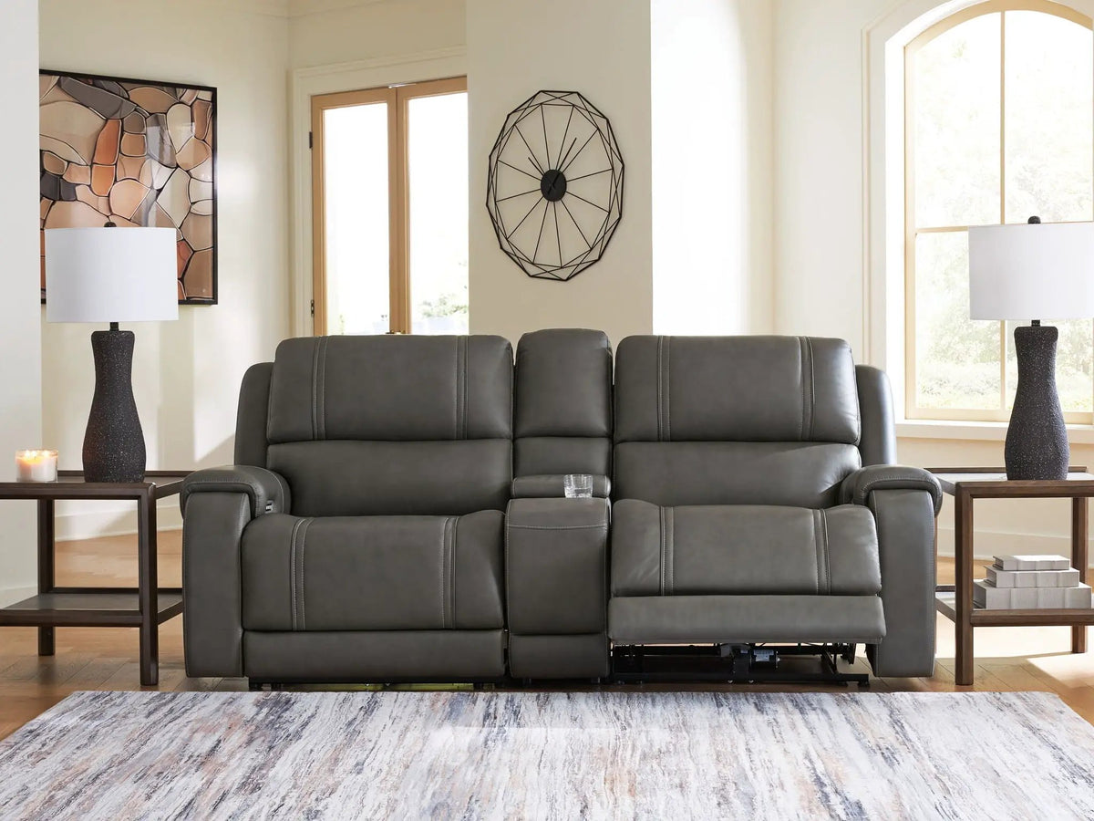 Power Reclining Sectional | USB Charging | Adjustable Headrests | Mocha