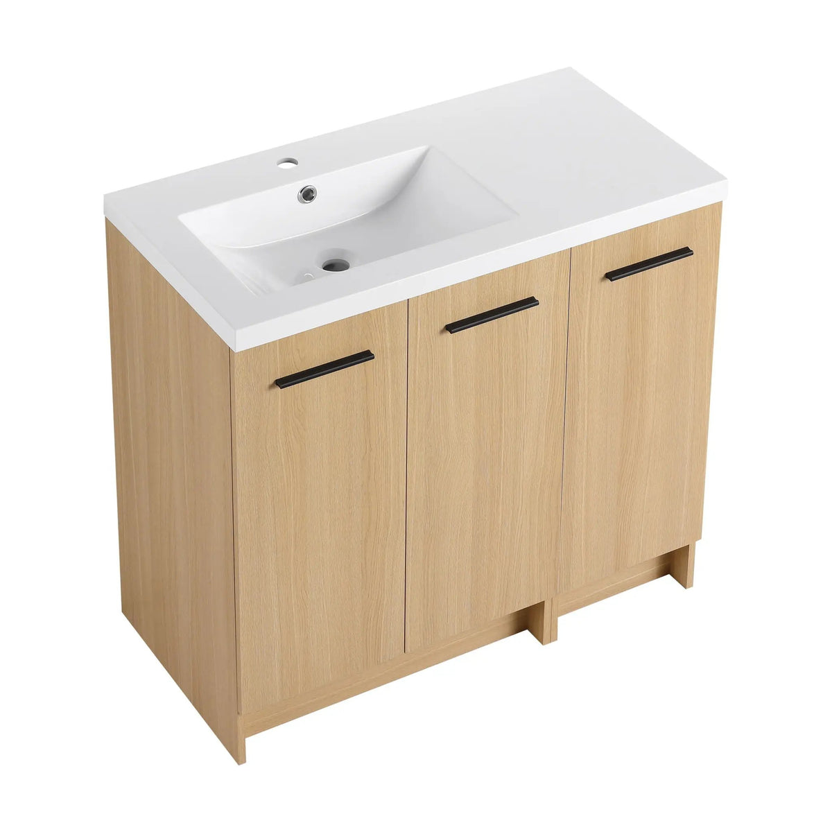 Wall Mounted Floating Bathroom Vanity | 3 Door Modular | Gel Coat Sink