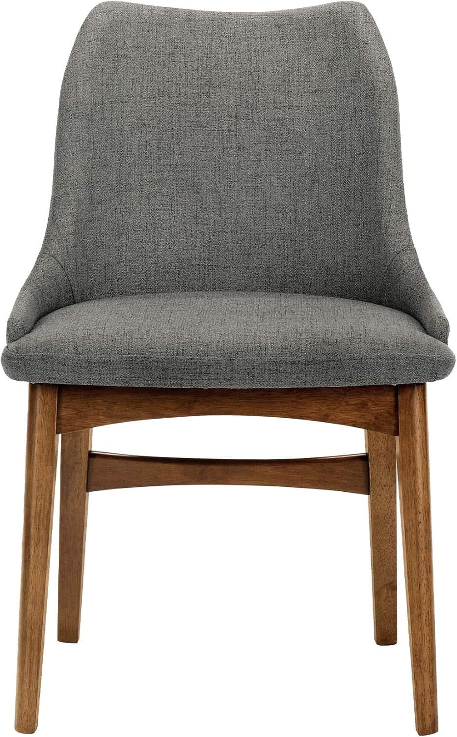 Azalea Charcoal Fabric Wood Dining Side Chairs 19 Inch Seat Height from PriceLows™