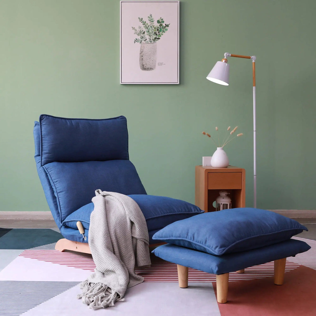 Single Lazy Sofa Chair | Ergonomic Support | Thick Padding | One Seater