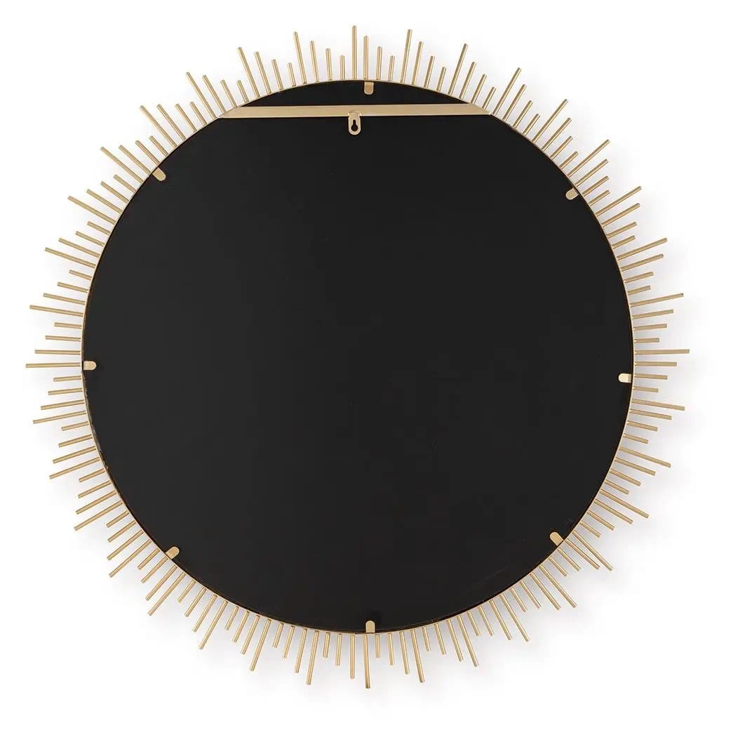 Wainport Accent Mirror | 36 x 1.25 x 36 in | Metal | Gold Finish