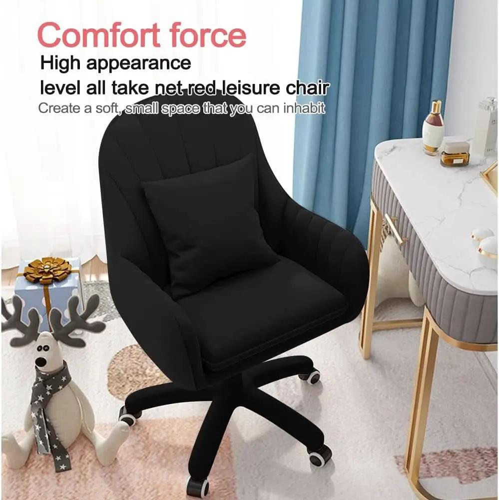 Velvet Home Office Chair Height Adjustable For Desk Use from PriceLows™