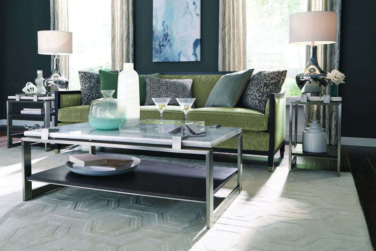 Paradox Rectangular End Table | 26 Inch Length | Modern Lifestyle Design | 24 Inch Height