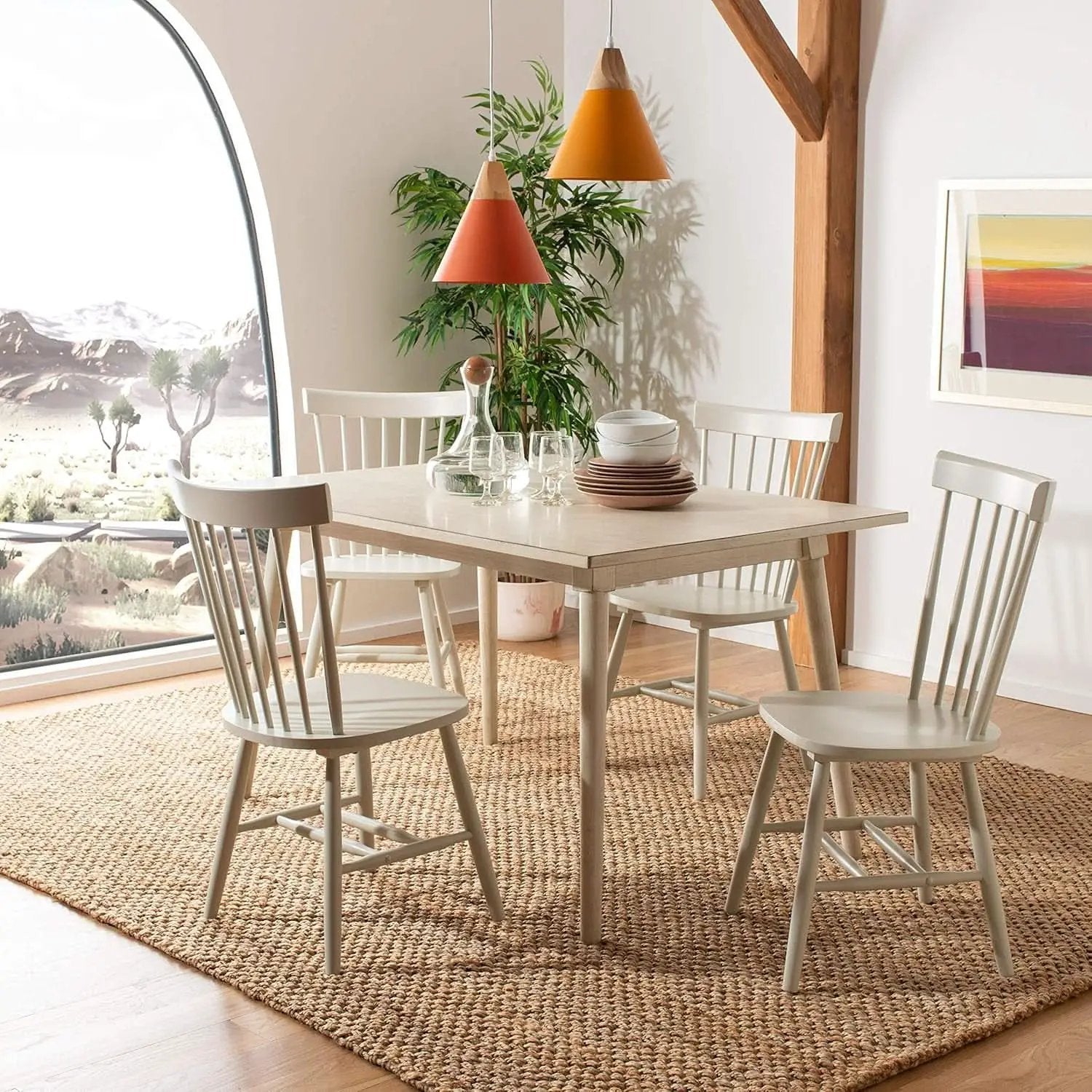 Parker Parkse Off White Side Chair Set Of Two Dining Chairs from PriceLows™