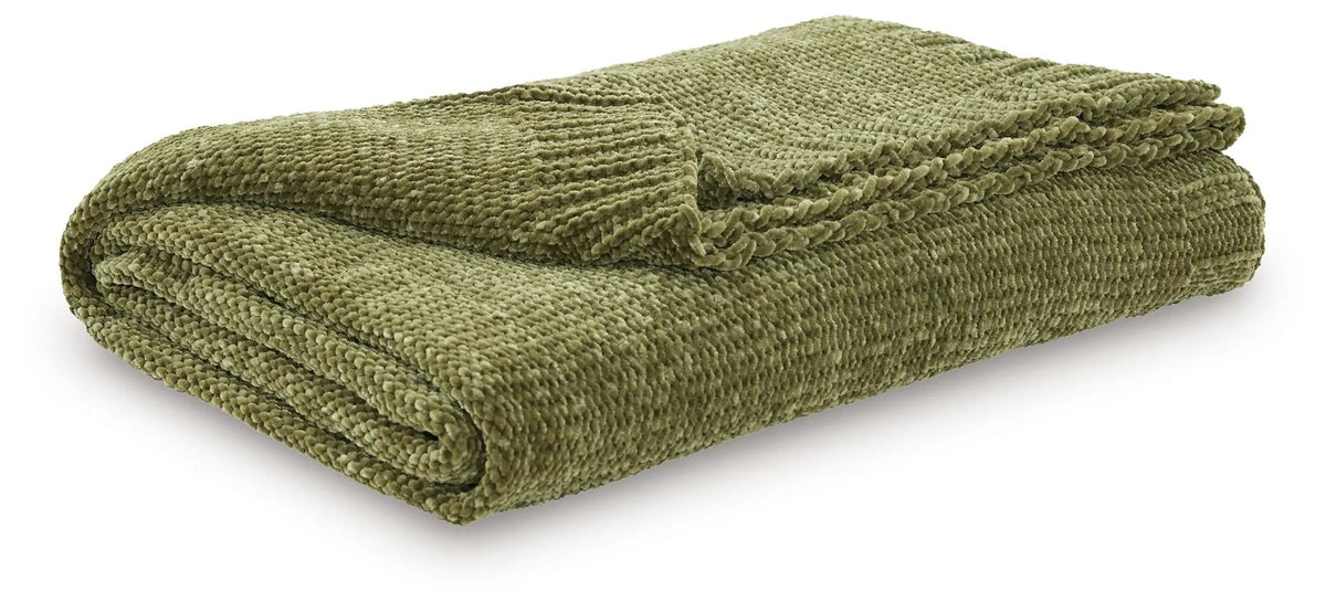 Anawood Knit Throw Blanket | Neutral Hue | Textural Knit Construction | 50 x 60 Inch