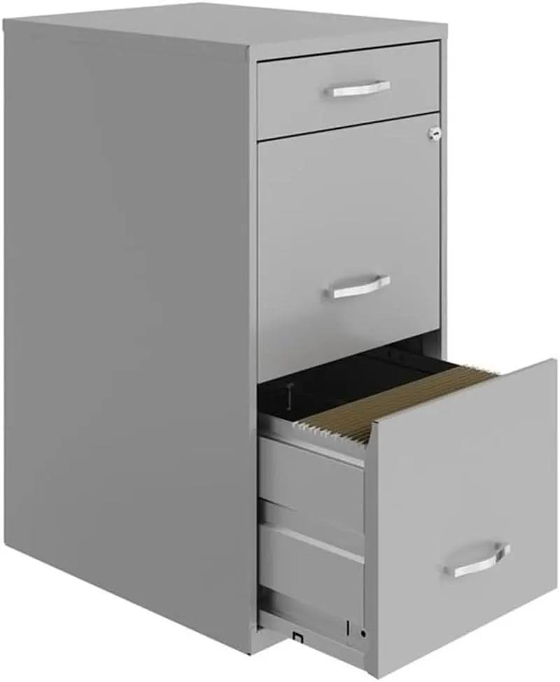 Space Solutions 18In Deep File Cabinet Arctic Silver from PriceLows™