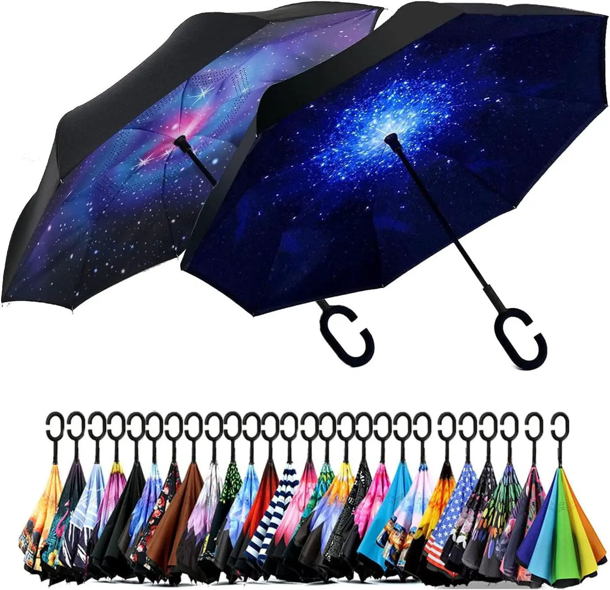 49 To 56 Inch Inverted Umbrella With C Shape Handle from PriceLows™