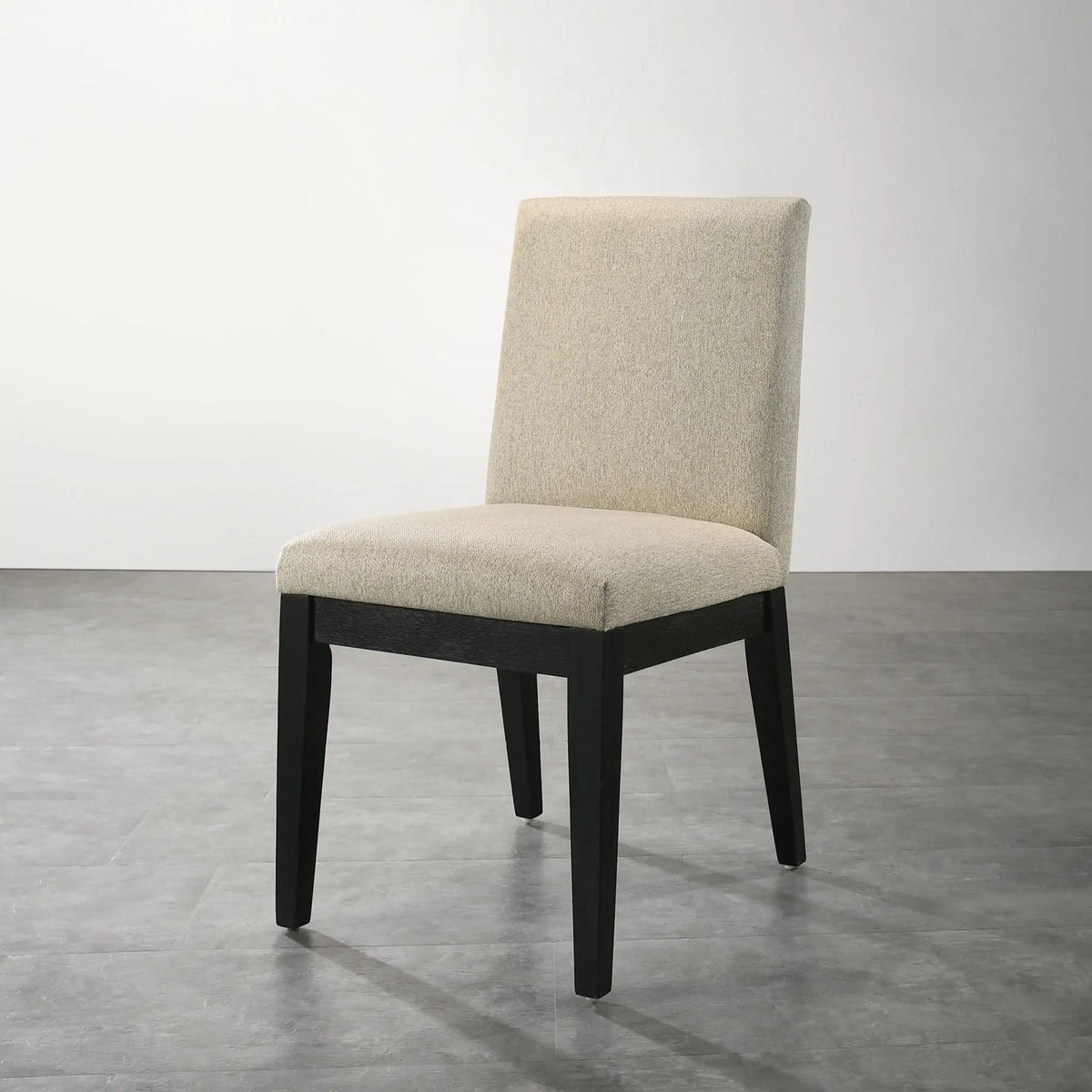 Roundhill Furniture Rocco Contemporary Solid Wood Dining Chairs (Set of 2) | 19 x 22 x 34 in | Solid Wood & Rubberwood | Beige