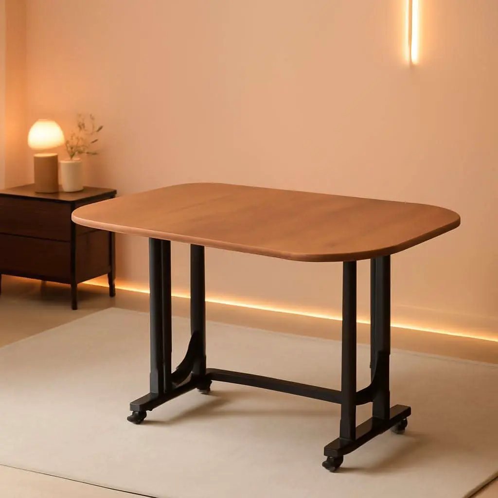 Forty Seven Inch Drop Leaf Folding Dining Table Solid Wood from PriceLows™