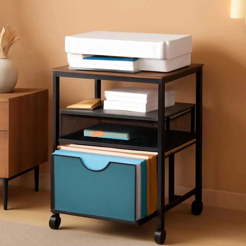 Rolling File Cart With Sliding Drawer For A4 Files from PriceLows™