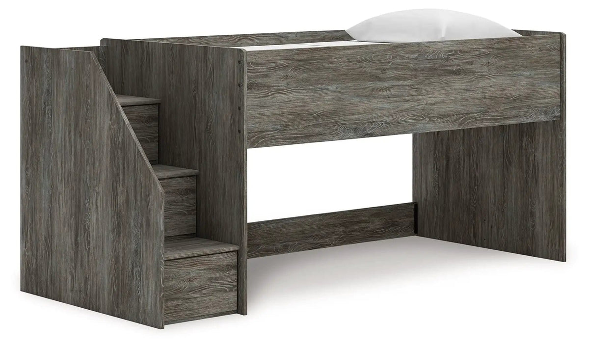 Frandern Loft Bed | 6 Pieces | Metal | Bedroom
