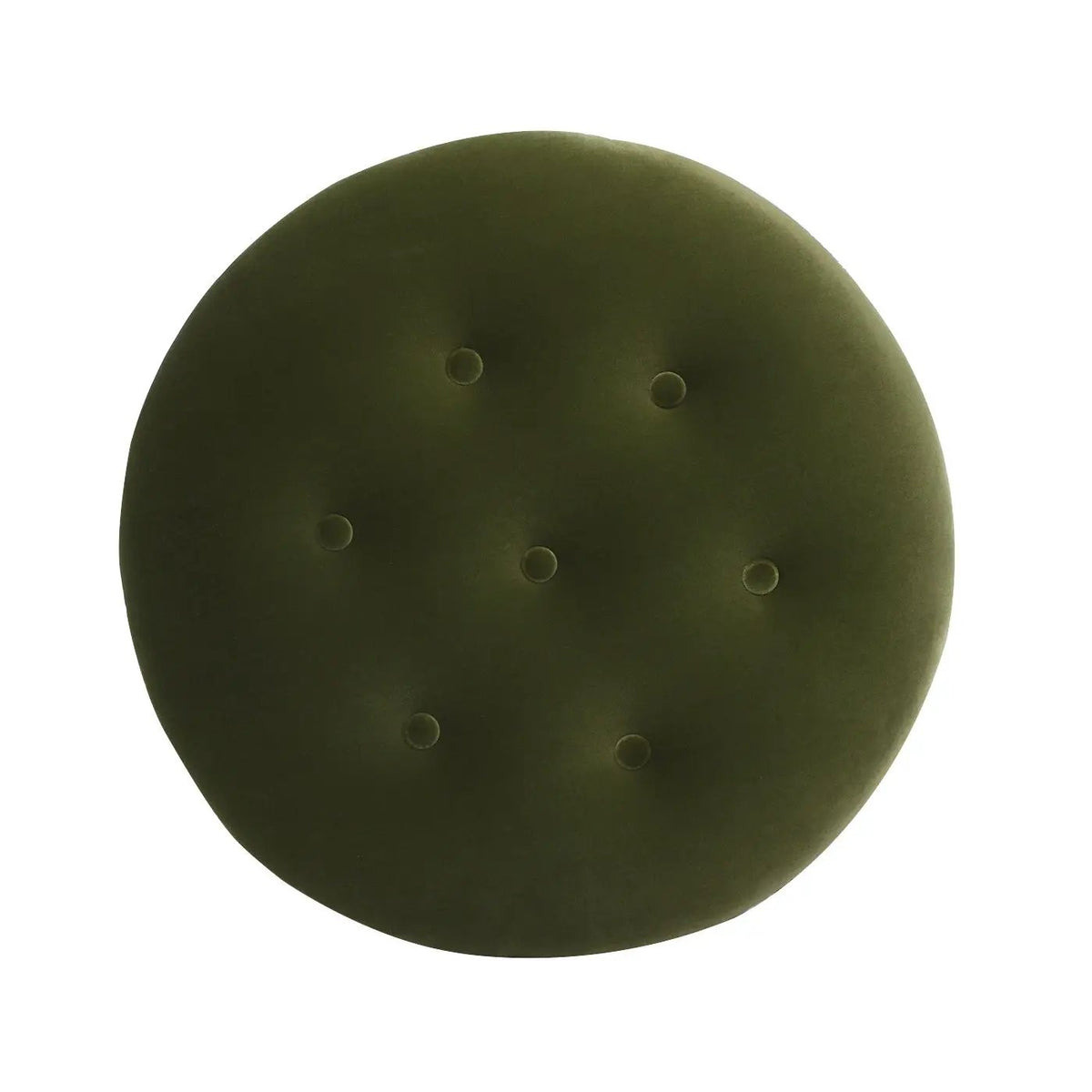 Yolanda Round Accent Ottoman | Handcrafted Quality | Kiln-Dried Hardwood Frame | 16 Inch Height